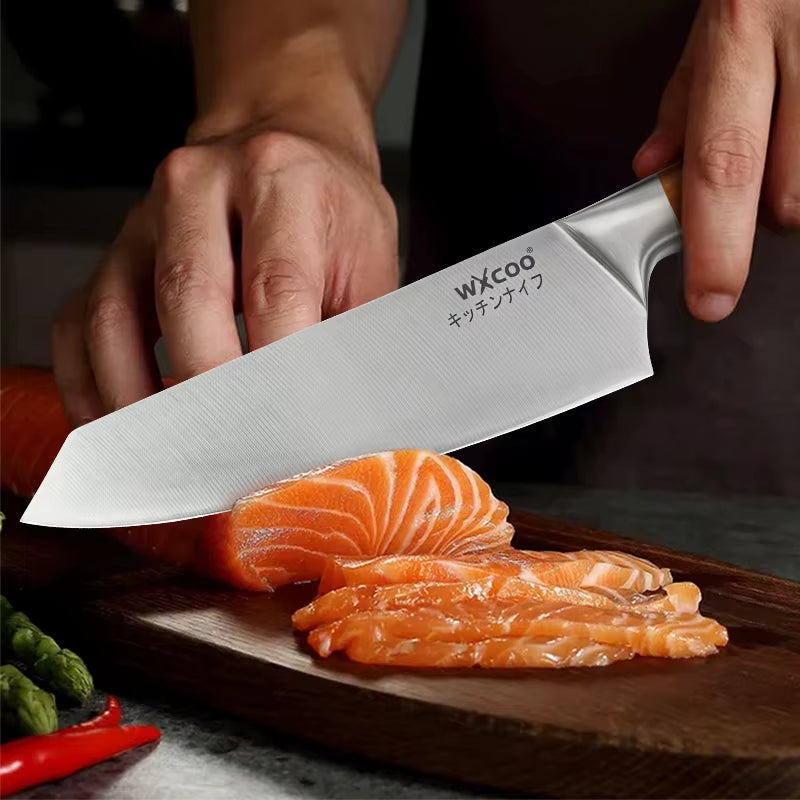 Kitchen Knives Set Stainless Steel Meat Chopping Fish Slicing Fruit Knife Professional Japanese Chef Butcher Cleaver Knife