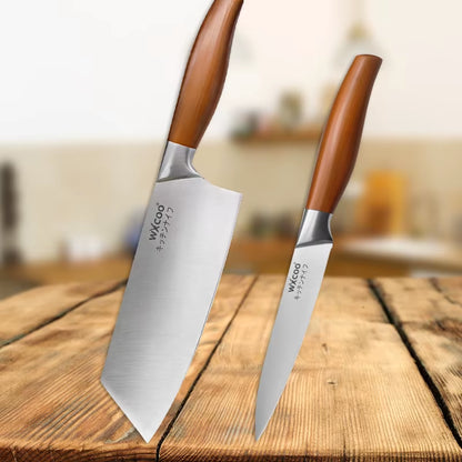 Kitchen Knives Set Stainless Steel Meat Chopping Fish Slicing Fruit Knife Professional Japanese Chef Butcher Cleaver Knife