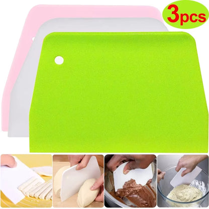 Multipurpose Dough Cutter Bowl Scraper for Bread Dough Fondant Cake Cream Spatula DIY Pastry Cutters Scrapers Kitchen Baking Kit