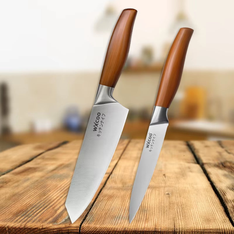 Kitchen Knives Set Stainless Steel Meat Chopping Fish Slicing Fruit Knife Professional Japanese Chef Butcher Cleaver Knife